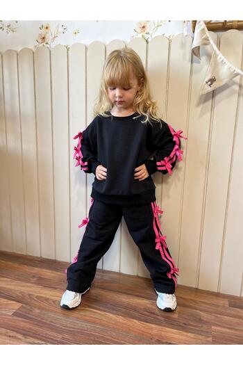 YARENKİDS Girls' Esortman Suit with Bow Detail, Ages 3-10