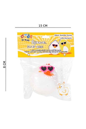 hak-iş oyuncak Squishy Stress Toy with Glasses Duck Figure Soft Gel Squishy