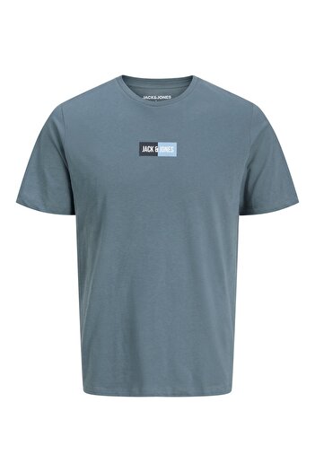 Jack & Jones Ανδρικό μπλουζάκι με λογότυπο - Geplas Pan Stormy Blue