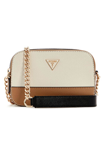 Guess Women's Color Block Double Compartment Camera Bag - Beige