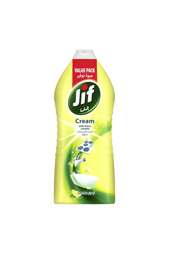 Jif Lemon Cream With Micro Crystals 1.5 Litres Powerful Multi Surface Cleaner