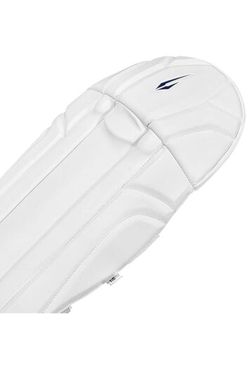 DSC Intense Speed Wicket Keeping Legguard | Youth | White | Leather/PVC | Durable & Comfortable