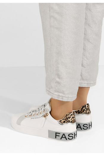 B T Shoes Bílé dámské tenisky Corrina