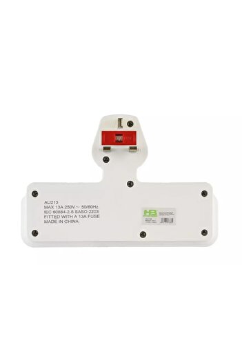 Home Best , Power Adapter, 3 Sockets, White