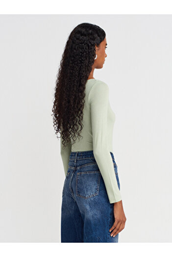 Dilvin 72041 Pantaloni din denim cu culoare deschisă - Tint