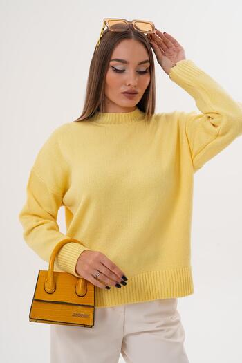 ŞİMAL Women's Half Fisherman Knitwear Knitted Sweater 255086 -