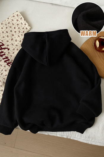 SVART WEAR Mother Daughter Matching Mama Mini Twin Cotton Hoodie (Children's Without Pockets) Hooded Sweatshirt Single Price