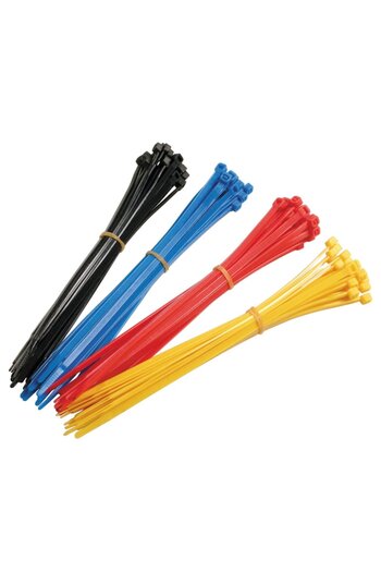 SOHO Organizatoare de cabluri, 150 de cleme de plastic, multicolore