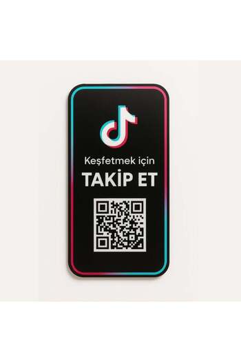 Komut Tiktok Screen Display Tracking Card - with Qr Code