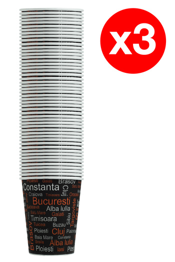 Oscar – 7oz (≈210ml) Cardboard Cups – 3 x 50 Pieces