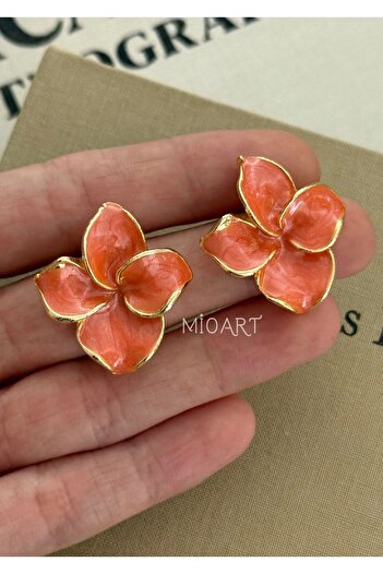 MioArt Mineli Women's Flower Model Earrings