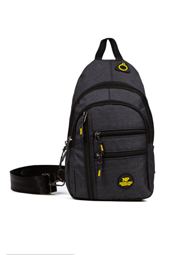 Newish Men's Multifunctional Crossbody Bag with Earphone and USB Port, Shoulder Strap, and Wallet Card Holder