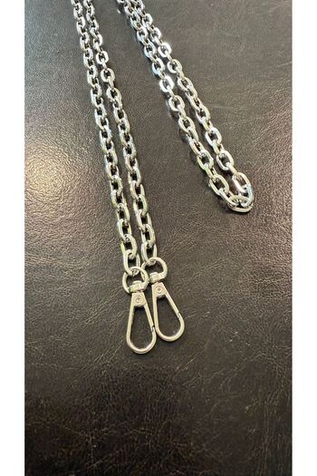 Çantacımstore Bag Chain Handle Accessory Metal Thick Silver 110cm No: 2