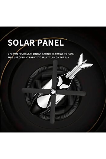Generic Car Air Fresher, Diffuser Long Lasting Air Freshener, Solar Energy 360 Rotating Helicopter, Car Inte