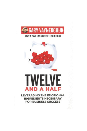 Harper Collins Twelve and a Half - Leveraging The Emotional Ingredients Necessary for Business Success