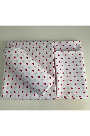 cottonevs Double King Size Cotton Duvet Cover Set Ranforce (Fabric) Patterned