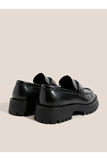Guess Gorizia Erkek Siyah Deri Makosen FMTGORLEA14-BLACK