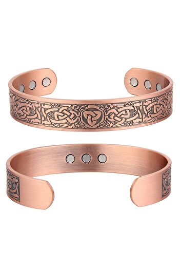 XTERRA THERAPEUTIC MAGNETIC BRACELET MADE OF 99.99% PURE COPPER WITH 6 NEODYMIUM MAGNETS | Model VS737