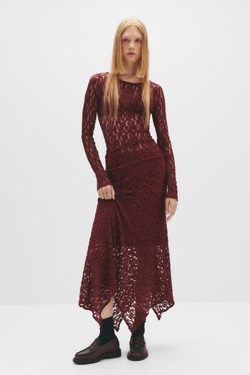 Pull & Bear Lace top with open back