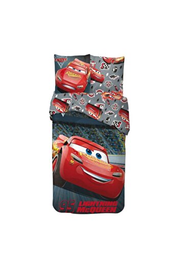 CARS Bed linen set, 100% cotton, 2 pieces, 140x200 cm, 65x65 cm, multicolor, Happy,