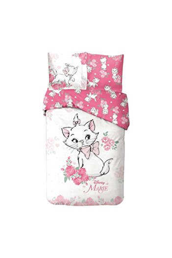 Pisicile Aristocrate Bed linen set, 100% cotton, 2 pieces, 140x200 cm, 65x65 cm, multicolor, Happy, The Aristocats