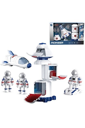 Joynix Cosmic Exploration Set 6 in 1 with Light and Sound Effects, Capsule and Space Station, Ship