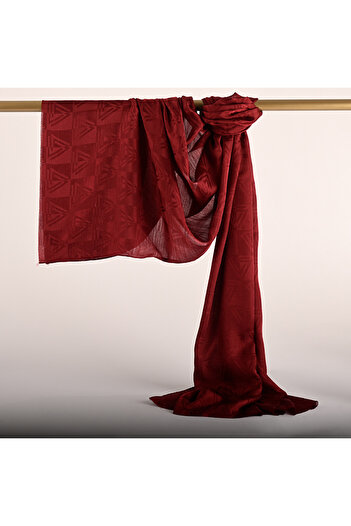 PİRAMİT Aura Logo Jacquard Shawl