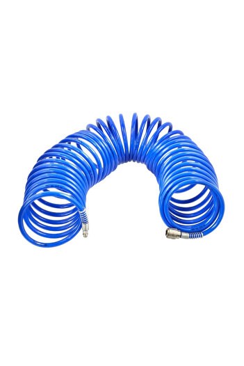 GEKO Furtun pneumatic spiralat + cuplare rapida PU 8x12mm 15m, G01161