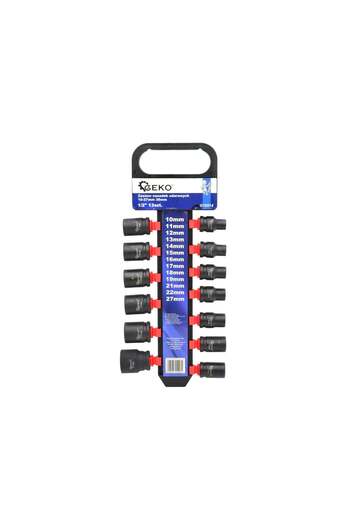 GEKO Set 13 Impact Sockets 1/2" 10-27mm, G10514