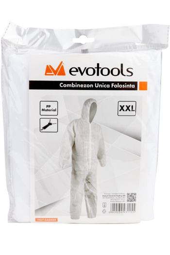 Evotools Disposable Coverall PP XXL 184 cm 78 cm