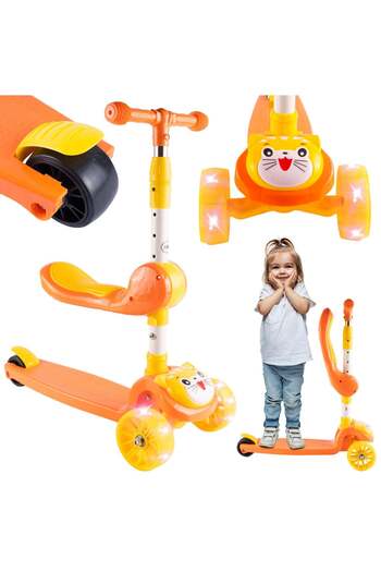 MalPlay Folding Scooter with 3 Wheels 2-in-1, 112312