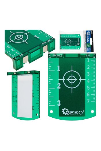 GEKO Placa tinta cu magnet pentru nivele laser, 70 x 100 mm, G03312