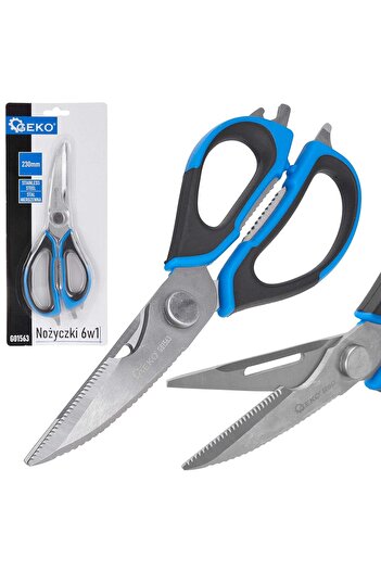 GEKO 6-in-1 Multifunctional Scissors, 230 mm, G01563