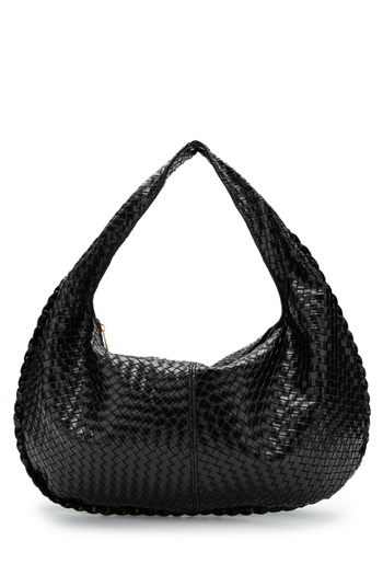 Kukura Casual Knitted Detail Lauren Women's Shoulder Bag Black