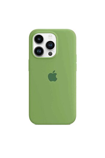 Apple Silicone Case for iPhone 15 Pro Max, Green