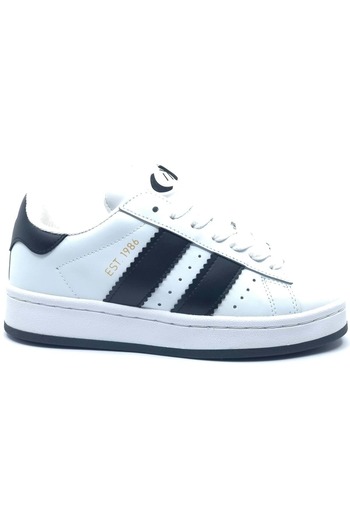Kocamanlar Ayakkabı Kocamanlar Ravanta Sneaker Unisex Sports Shoes White-Black