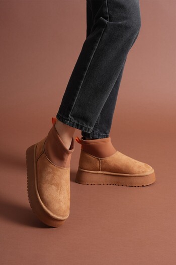 MODA55 Cuen taba suede boots