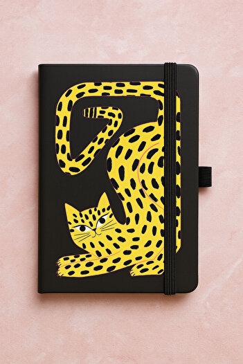 Cekuonline Promotional Undated Premium Thermo Notebook Patterned 192 Sheets - Auspicious Cat