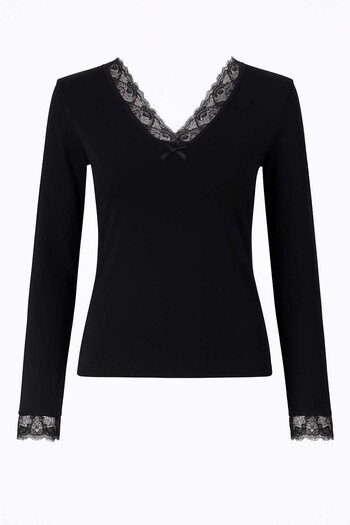trender Lace Model Black Women's Blouse 26Kdt1000062