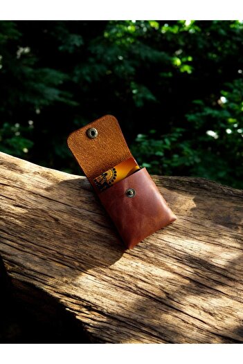 Kalkan deri Safir Leather Genuine Handmade Leather Card Holder – Minimalist, Slim, Vintage, Premium Design