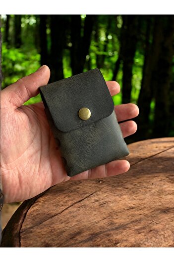 Kalkan deri Safir Leather Genuine Handmade Leather Card Holder – Minimalist, Slim, Vintage, Premium Design