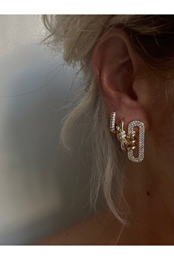 Rossetto Atelier Imported 3-Piece Domino Earring Set
