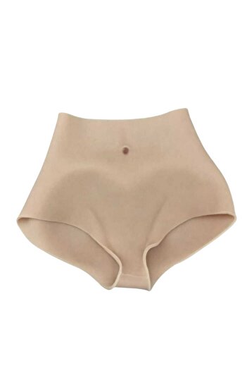 Fstyle Silicone pants, natural skin-colored silicone panty shorts, silicone corset