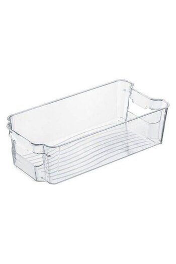 FRANDIS Fridge Food Organizer Box, Frandis, 31.5x15.8x8.7 cm, Transparent Plastic