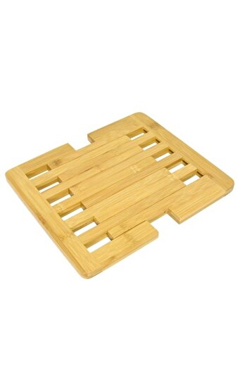 FRANDIS Extendable Bamboo Hot Dish Support, Frandis, 22-29.5x22x12 cm