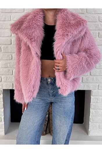 VERA LİFE Comfortable Fit with Soft Textured Fur and Lining Women's Winter Fur Coat