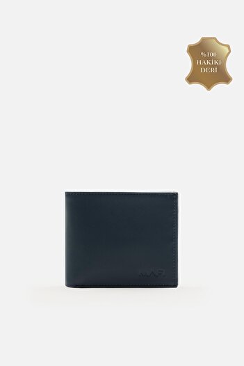 MAFİ Edge Unisex Genuine Real Leather Navy Blue