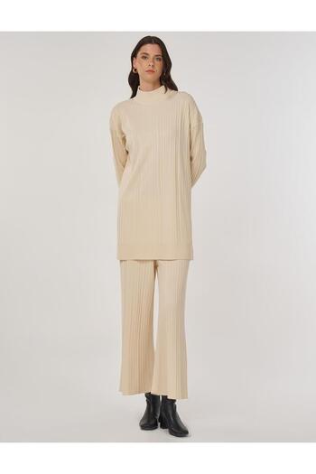 Kayra Relaxed Fit Knitwear Pants Stone
