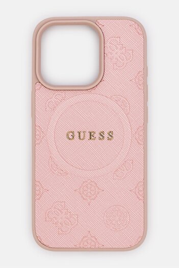 Guess iPhone 16 Pro Magsafe Metal Logo Protective Case, Pink