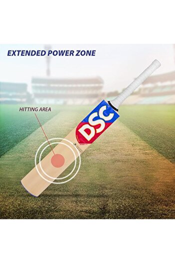 DSC Intense Zing Kashmir Willow Cricket Bat Size: Short Handle, Ball_ type : Leather Ball